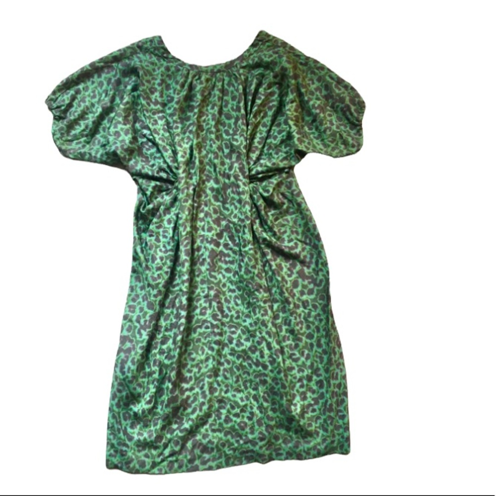 David Szeto Green & Black Dress